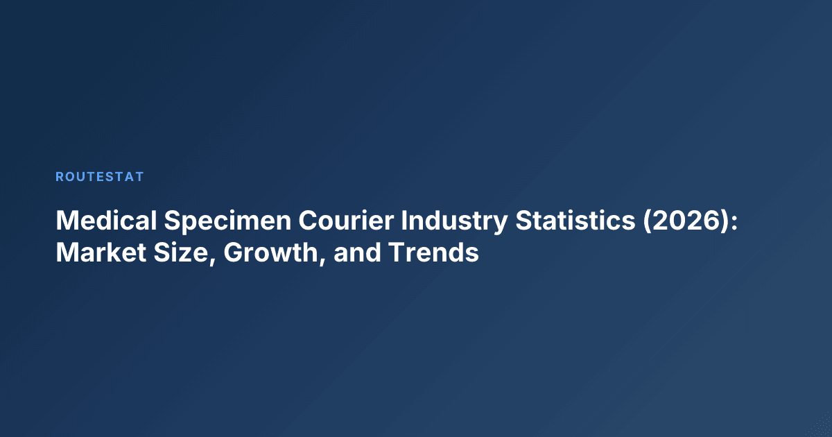 Medical Specimen Courier Industry Statistics (2026): Market Size, Growth, and Trends